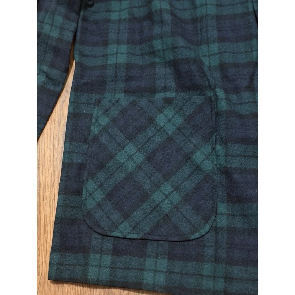 Pendleton Blazer Mens Large Black Watch Plaid Virgin Wool Vintage Made in USA
